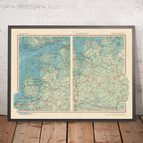 Old Map of the Baltic States and Belarus, 1967: Riga, Minsk, Vilnius, Gulf of Riga, Curonian Lagoon