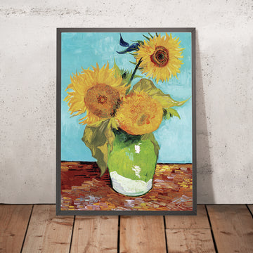 Vaso con Tre Girasoli di Vincent Van Gogh, 1888 