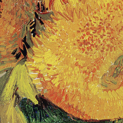 Jarrón con tres girasoles de Vincent Van Gogh, 1888