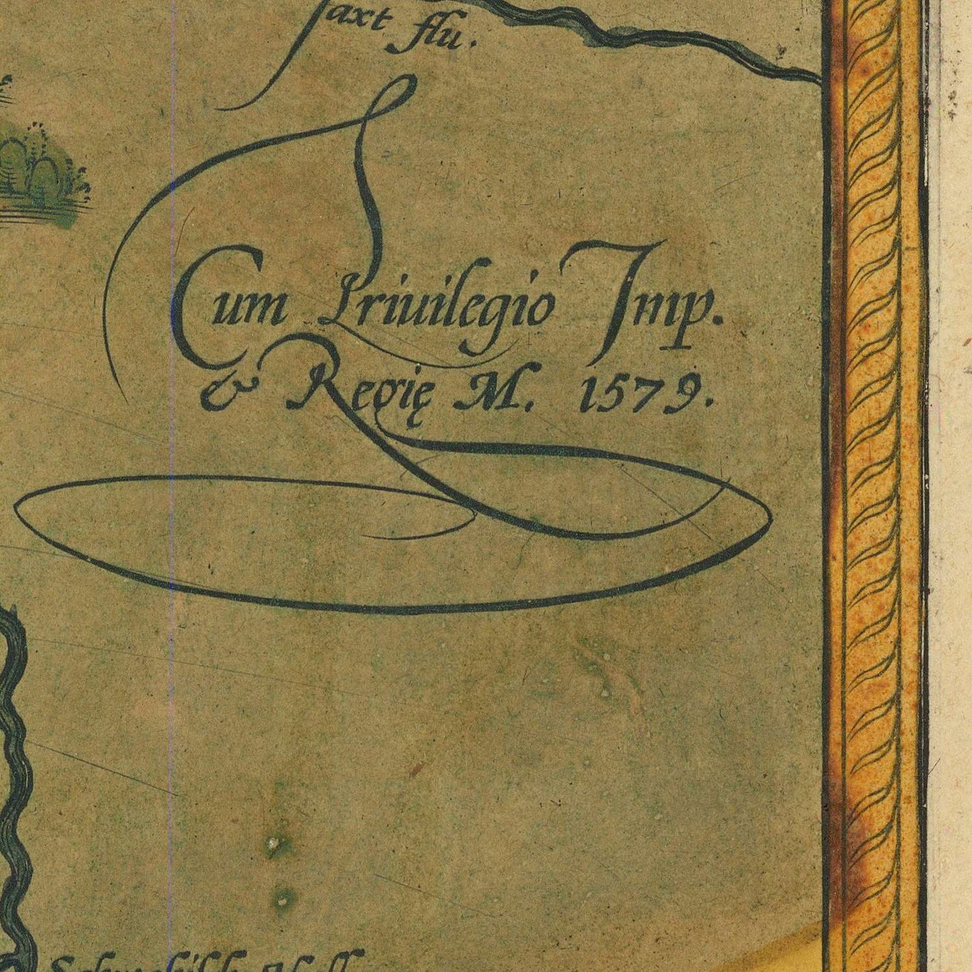 Alte Karte von Württemberg von Ortelius, 1587: Stuttgart, Ulm, Deutschland, Neckar, Wälder 