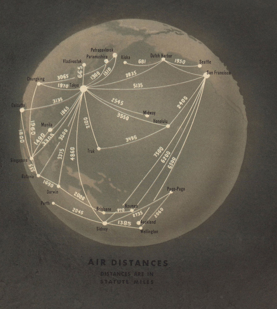 NavWarMap No. 6 - Old World War 2 Map, 1944 - US Navy Educational & Propaganda Map - Maritime Allies vs. Nazi Wall Chart