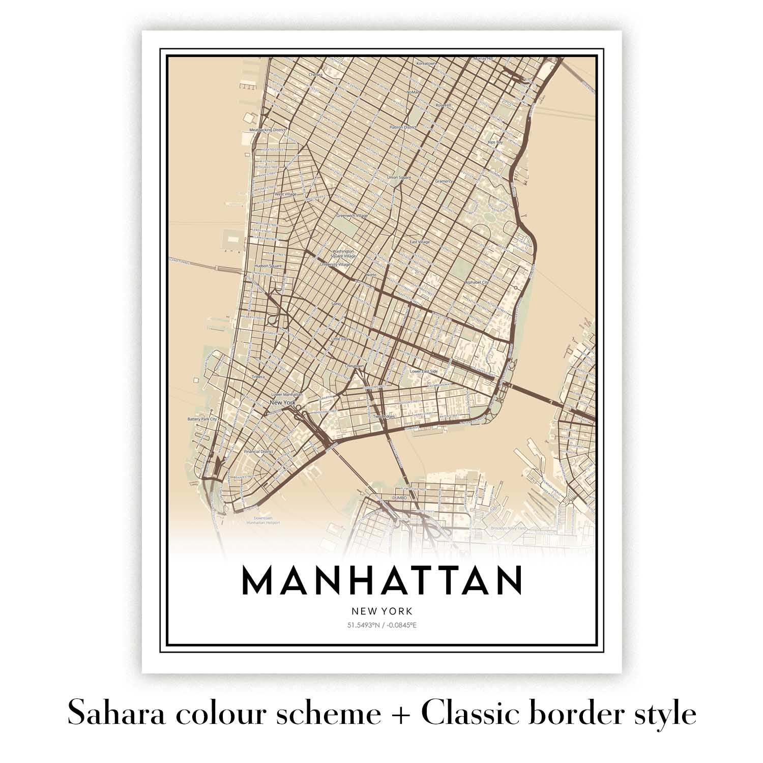 Personalised Modern Map - Make Your Own City & Street Map – The Unique ...