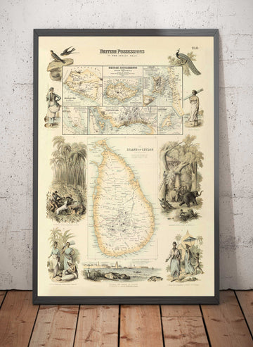 Ancienne carte des possessions britanniques dans l&