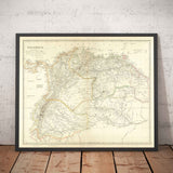 Mapa antiguo de Colombia, 1834 por Arrowsmith - Gran Colombia, Venezuela, Ecuador, Perú, Caribe, Panamá