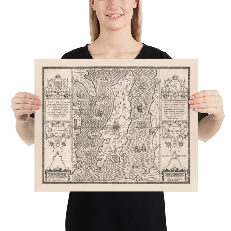 Antica mappa monocromatica dell&