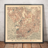Mappa della povertà di Londra 1898-9, Distretto Settentrionale, di Charles Booth - Camden, Islington, Stoke Newington, Kings Cross - N1, N1C, N5, N7, N16, N4 