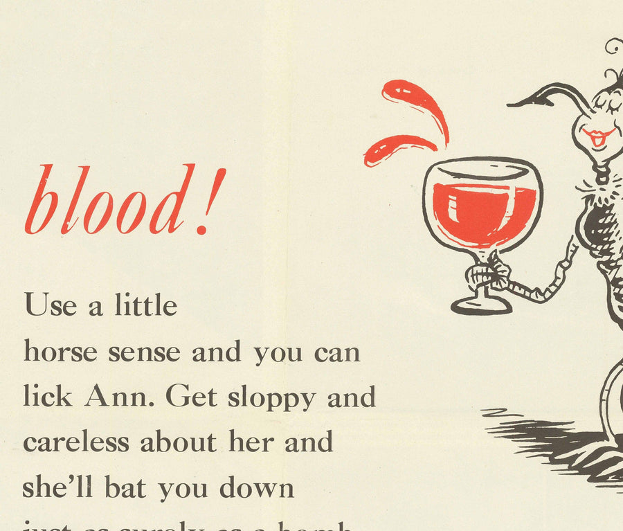 Carte ancienne du monde de Dr. Seuss, 1943 - Tableau murale du paludisme de l&