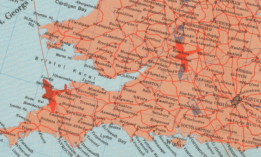 Deutsche Weltkrieg 2 Karte, 1940 - Alte WW2 Militärkarte der Nordsee - Britische Marine Schiffe, Minenfelder, Frontlinien 