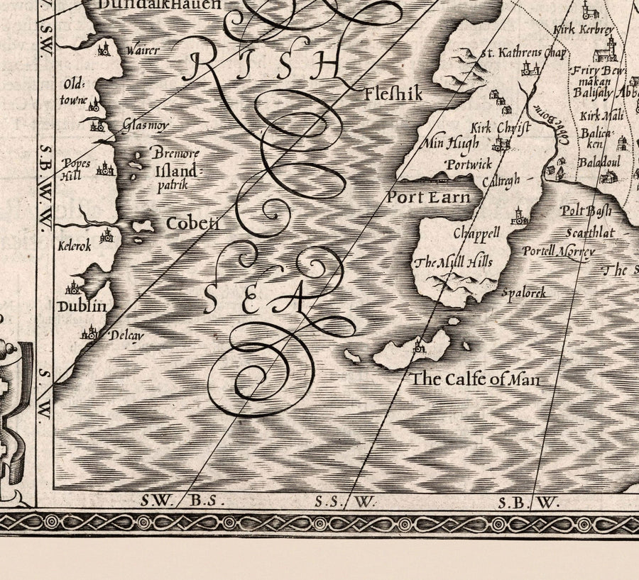 Antica mappa monocromatica dell&