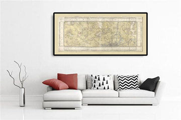 Mapa antiguo raro de Londres y suburbios, 1799 por Milne - Ciudad, Hackney, Westminster, Dalston, Hampstead, Campos