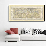 Seltene alte Karte von London und den Vororten, 1799 von Milne - Chelsea, Lambeth, Southwark, Kensington, Richmond, Felder 