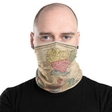 Schottland Clan Gesichtsmaske / Neck Gaiter / Snood mit Vintage-Karte der Highlands von Schottland von WH Lizars, 1822