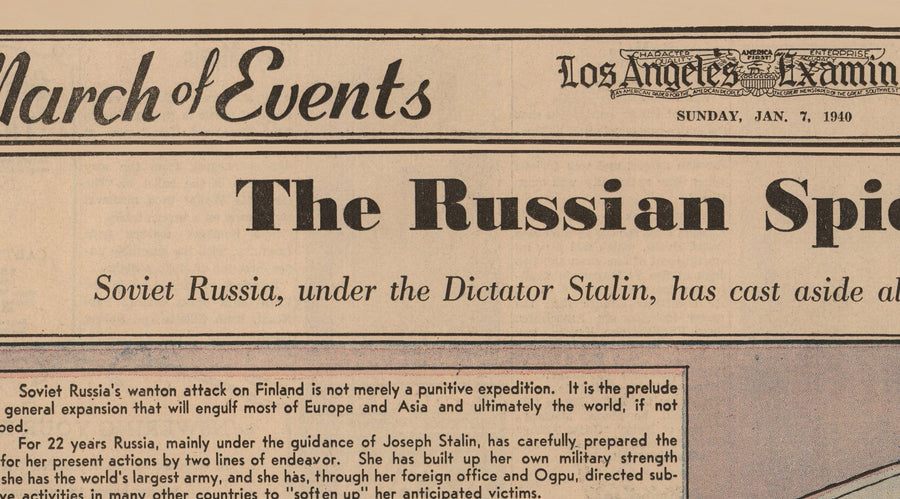 Zweiter Weltkrieg Anti-USSR-Propaganda-Plakat Karte von Europa & Asien - Die sowjetische Spinne sitzt oben auf der Welt 