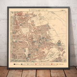Mappa della povertà di Londra 1898-9, Distretto Nord Orientale, di Charles Booth - Hackney, London Fields, Clapton, Marshes - E5, E8, E9, E3, N16 