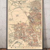 Karte der Armut in London 1898-9, Äußeres Westliches Viertel, von Charles Booth - Notting Hill, Shepherds Bush, Hammersmith, Chelsea - W6, W12, W14, W11, W10, NW10 