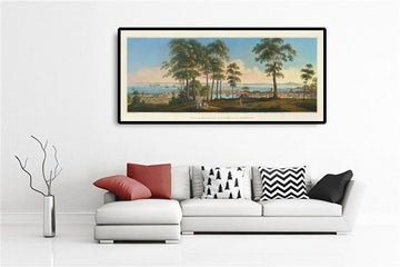 Raro mapa antiguo de Singapur en 1828 por Robert Elliot - Colonia británica, Estrecho de Singapur, Bahía de Marina, Centro de la ciudad