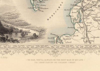 Antiguo mapa del sur de Italia en 1851 por Tallis & Rapkin - Sicilia, Cerdeña, Córcega, Nápoles, Palermo